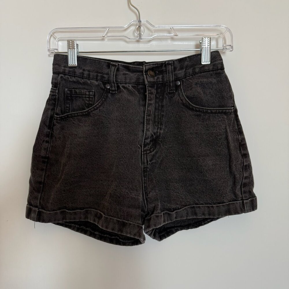 High-Waisted Black Denim Shorts - Dotti Size 8 (EU)